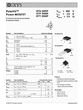 DataSheet IXTP3N60P pdf